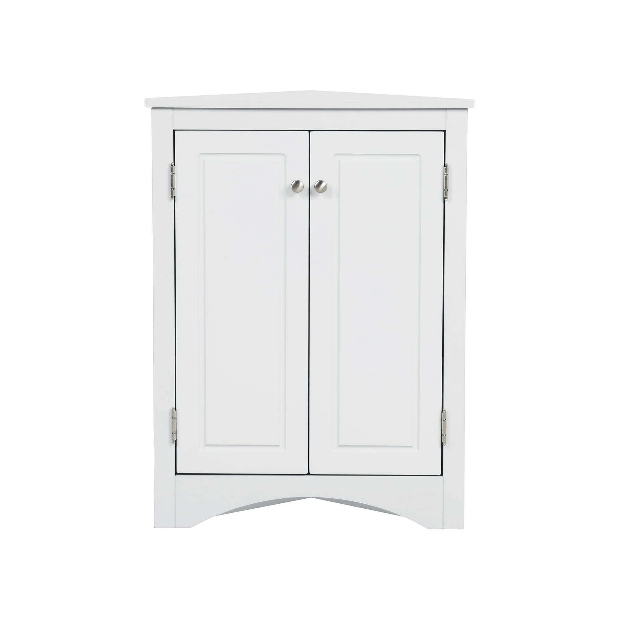 Triangle Bathroom Storage Cabinet With Adjustable Shelves, Freestanding Floor Cabinet For Home Kitchen - Image 5