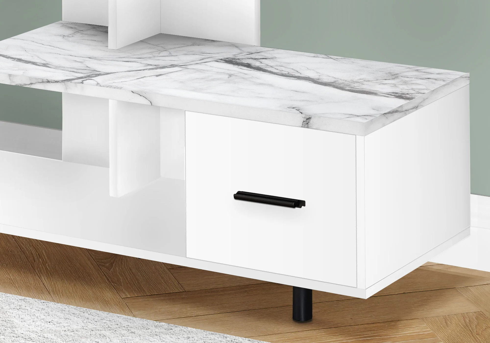 TV Stand, Console, Media Entertainment Center, Storage Drawer, Contemporary - Image 8