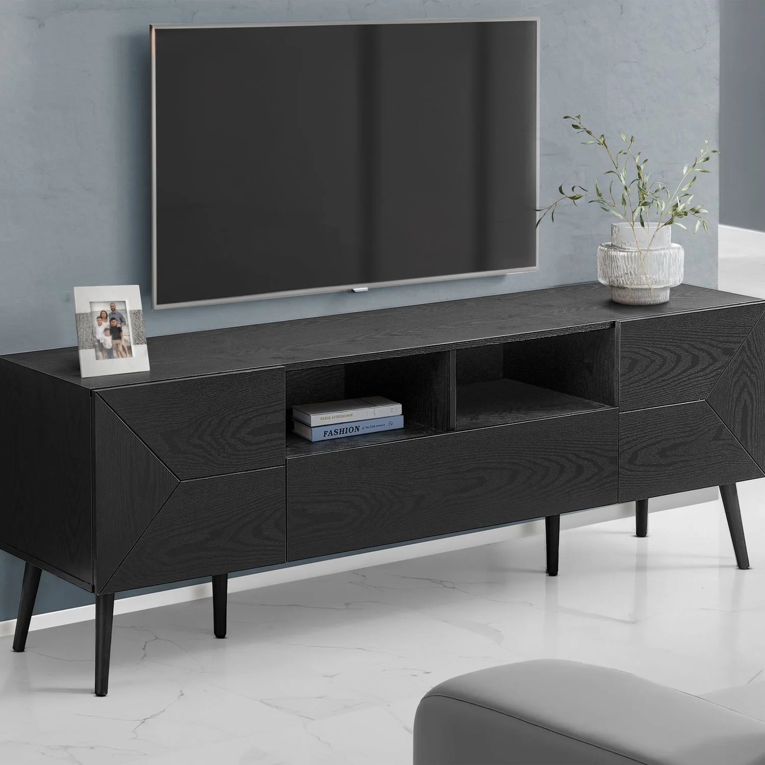 TV Stand With Storage Drawer - Image 9