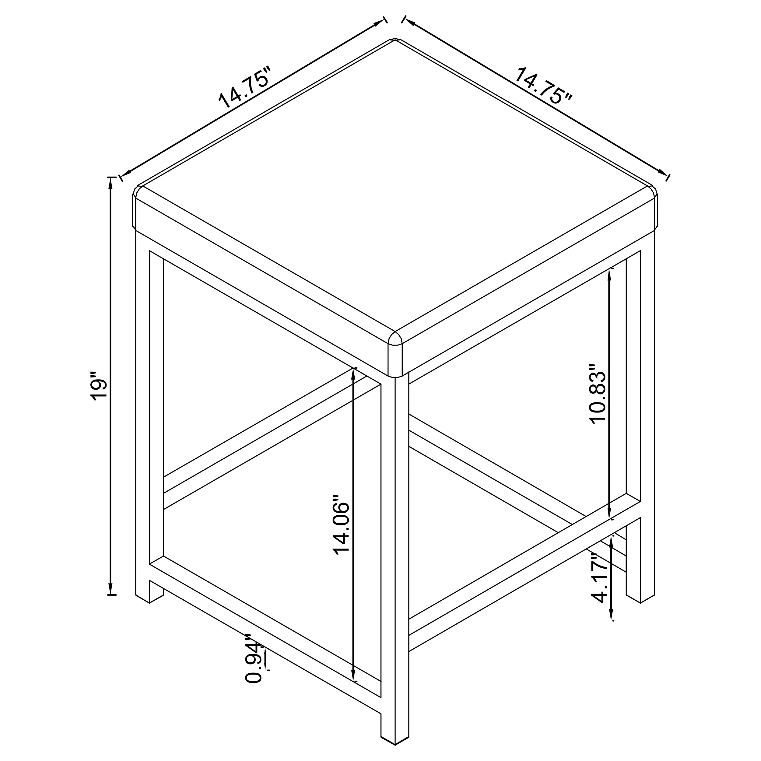 Umbridge Grey Leatherette Square Vanity Stool, Chrome Frame - Image 4