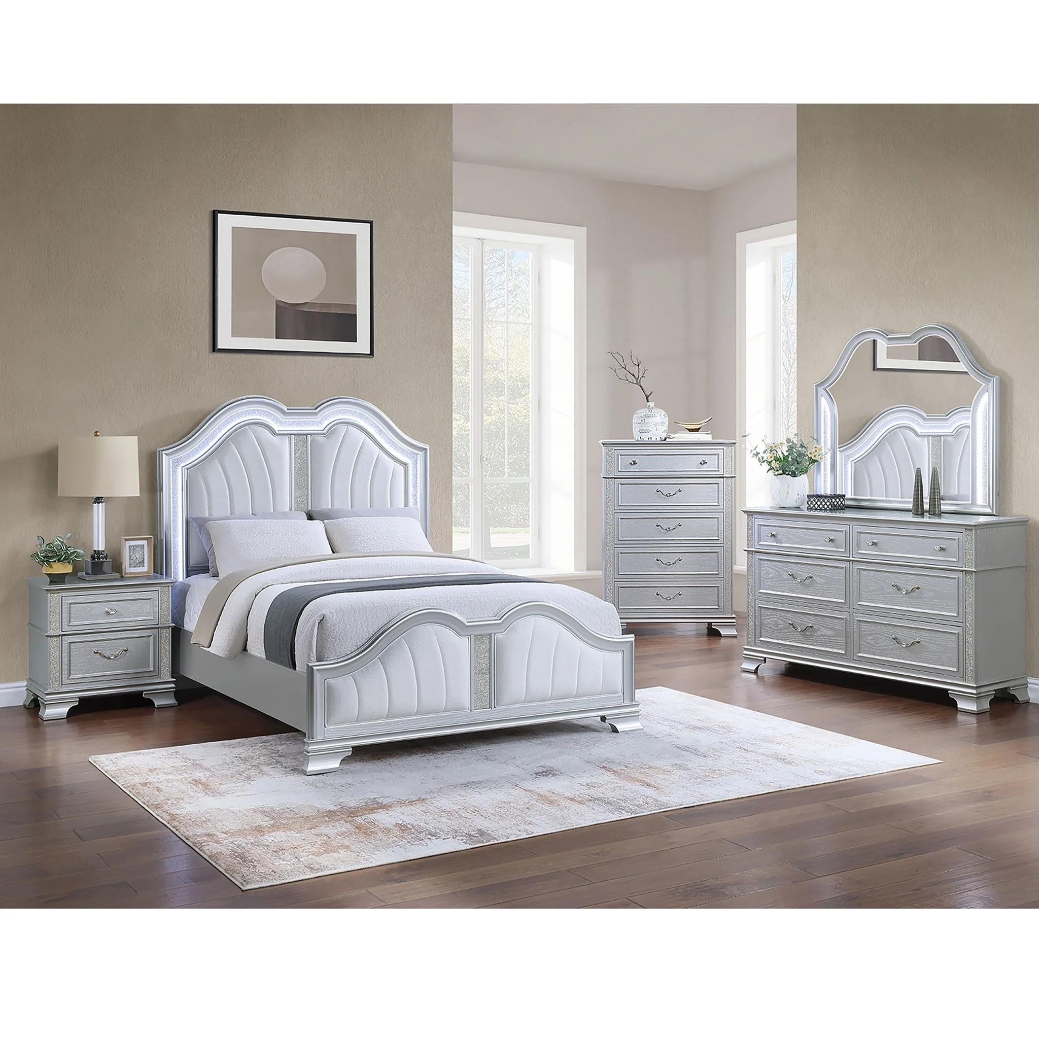 Unique Design Bed Built-In USB - Image 4