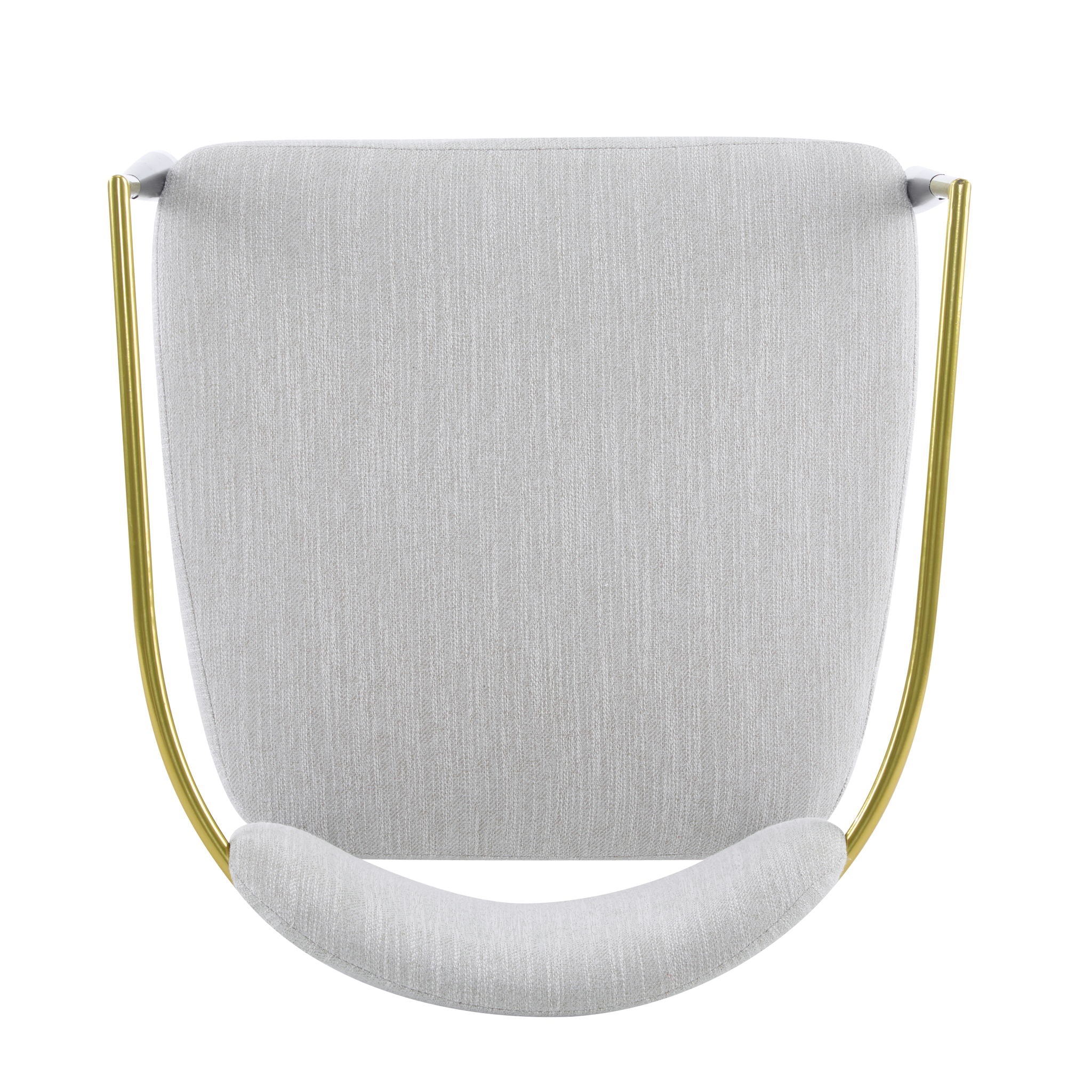 Upholstered Accent Armchair With Tapered Legs - Beige / Black / Gold - Image 5