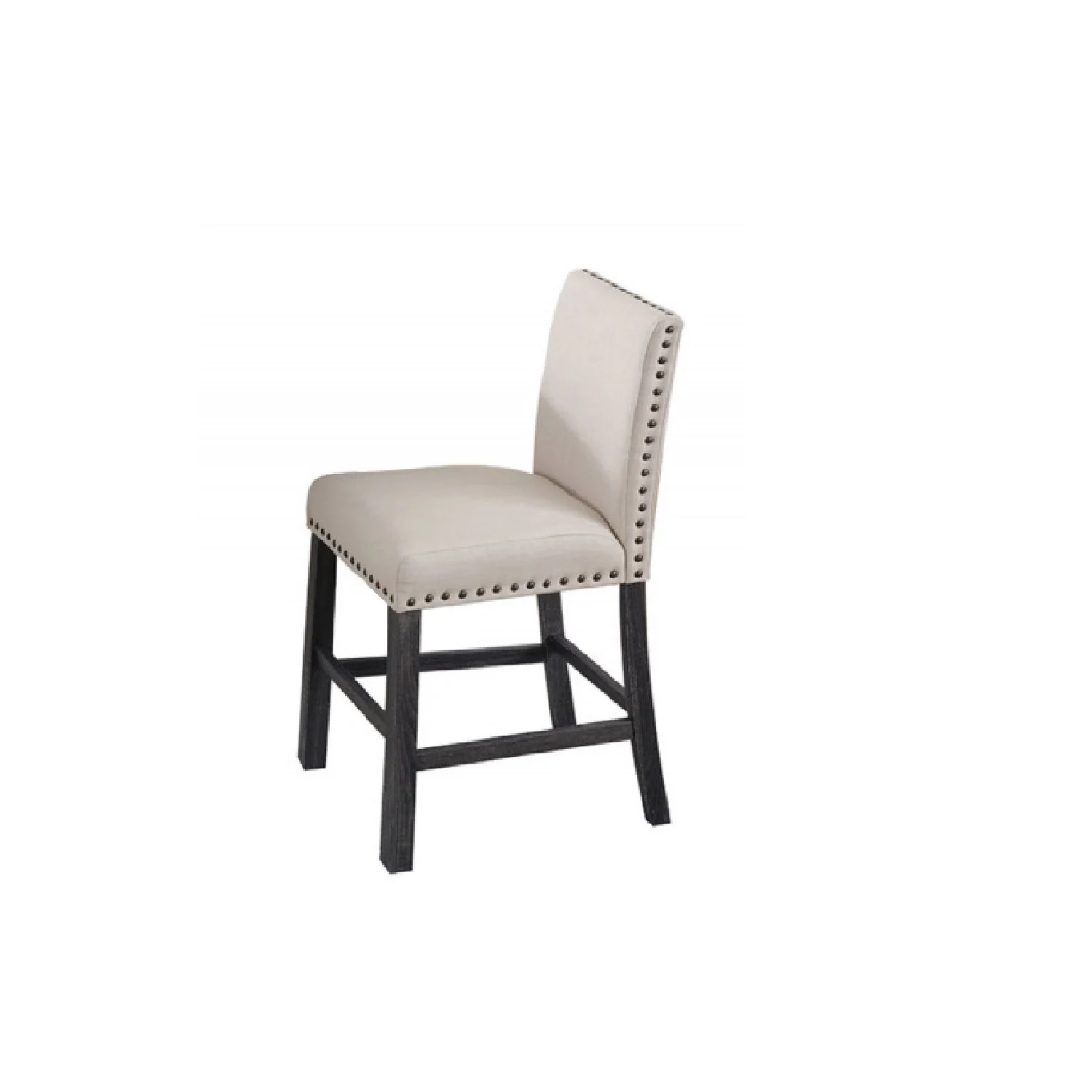 Upholstered Counter Dining Chair, Nailhead Trim (Set of 2) - Natural - Image 7