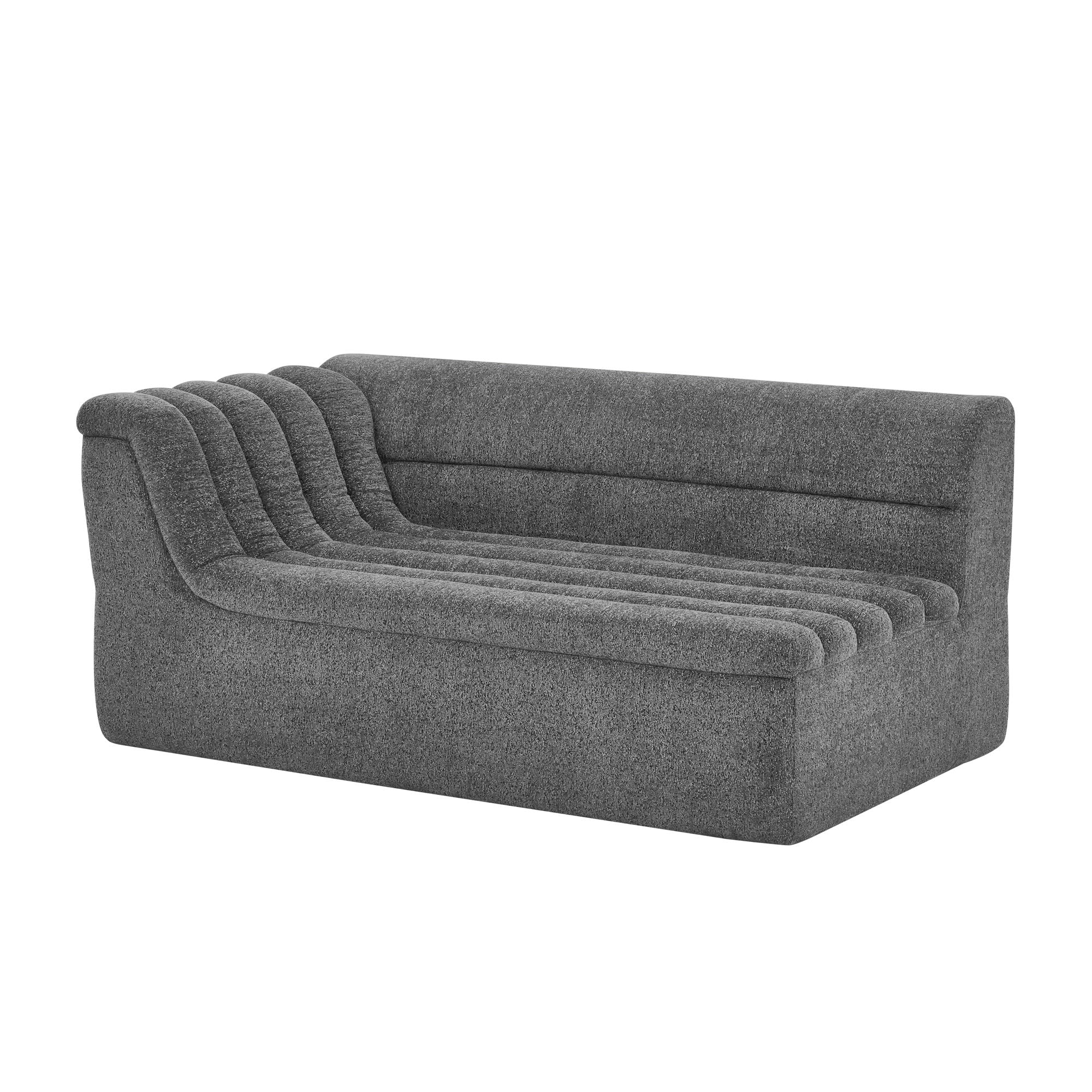 Upholstered L-Shaped Modular Sectional Sofa With Chaise, Wave-Shaped Armrest - Image 14