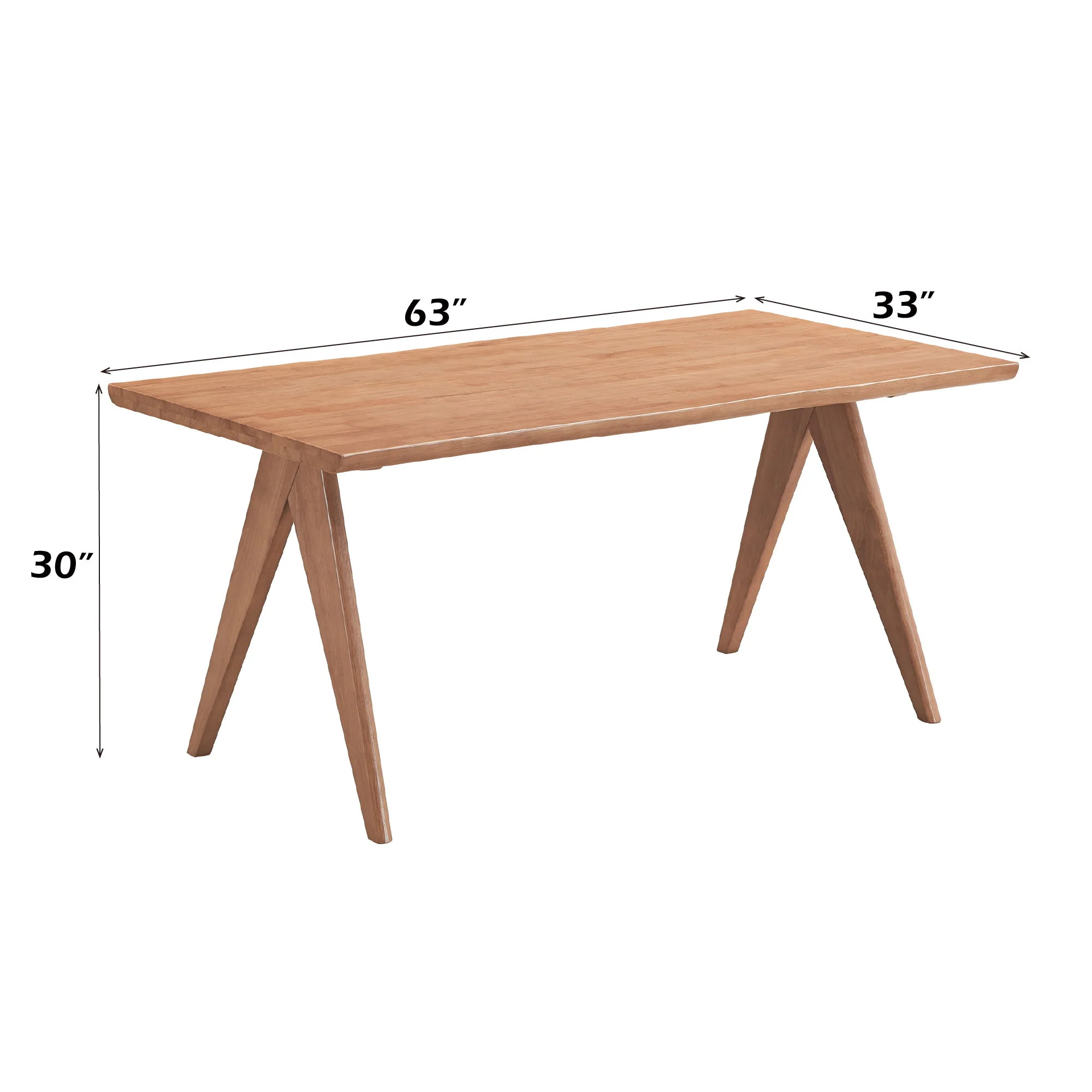 Velentina - Rattan Dining Table - Natural - Image 3