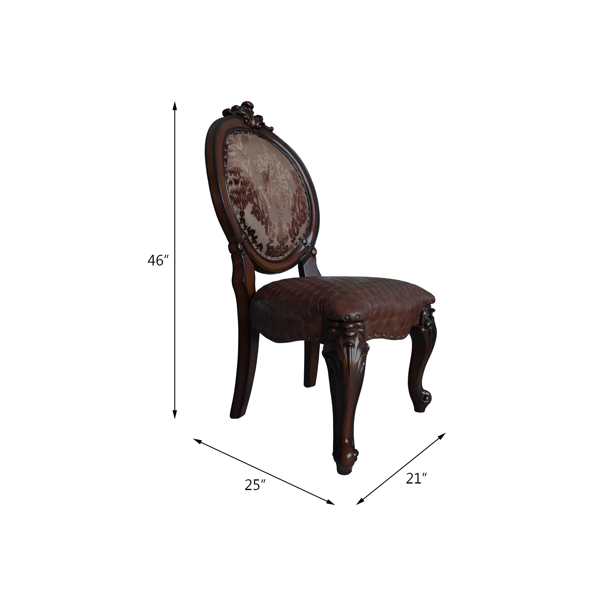 Versailles - Side Chair (Set of 2) - Cherry - Image 4