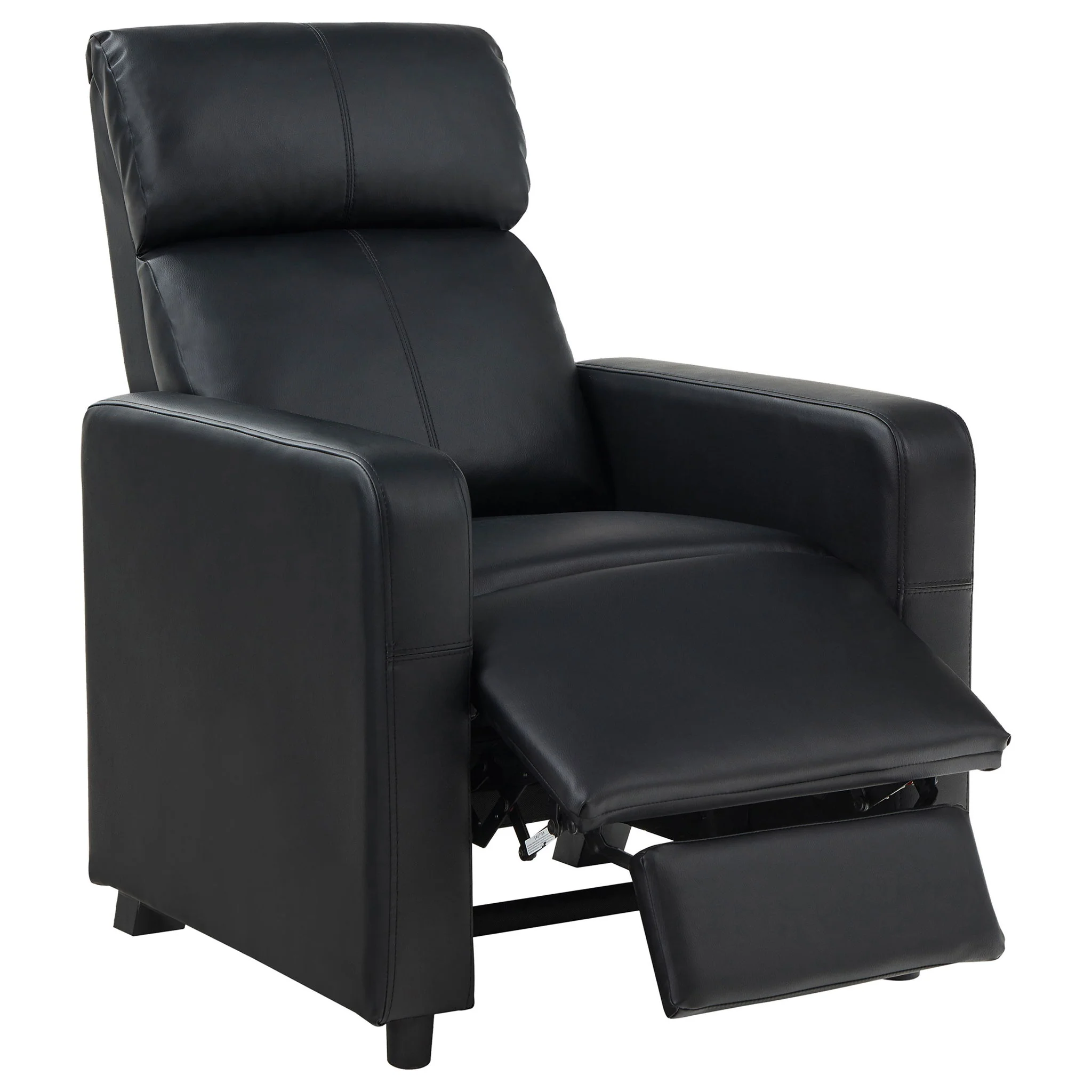 Warren - 4 Seater Home Theater With Wedge Console Recliners - Black - Image 5