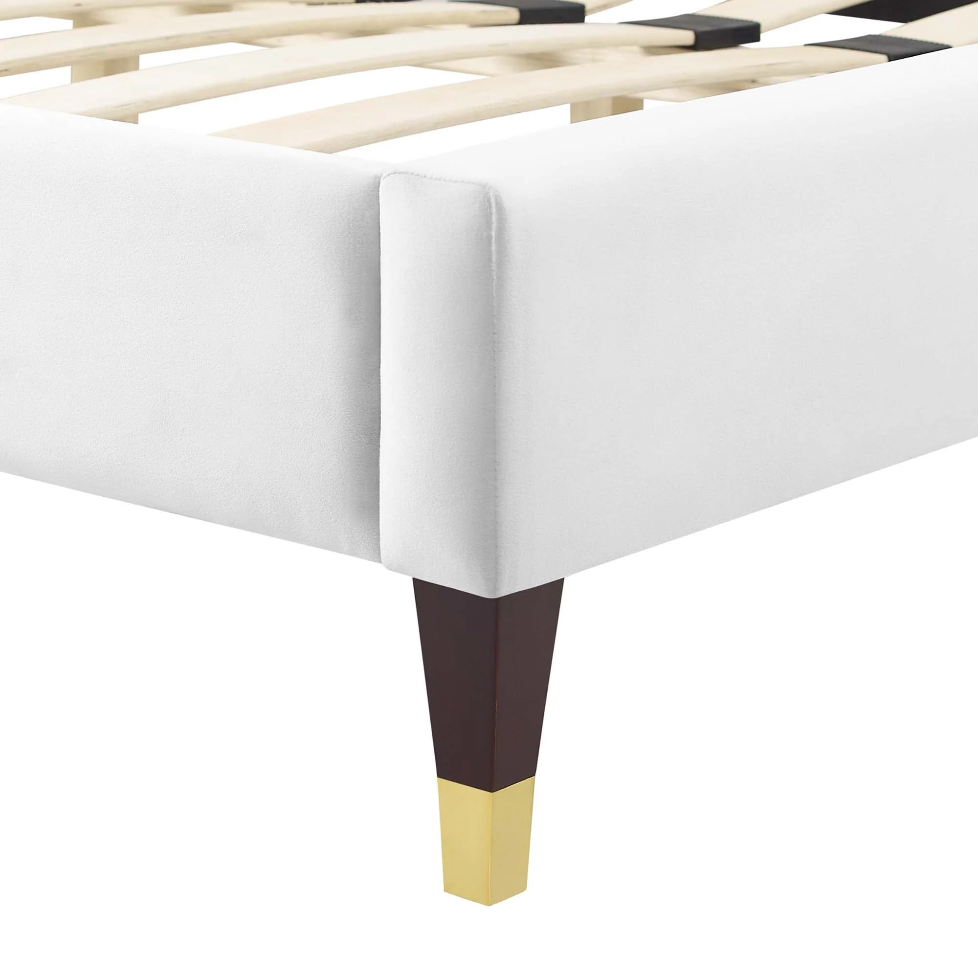 Wave-Inspired Scalloped Performance Velvet Platform Bed - Image 30