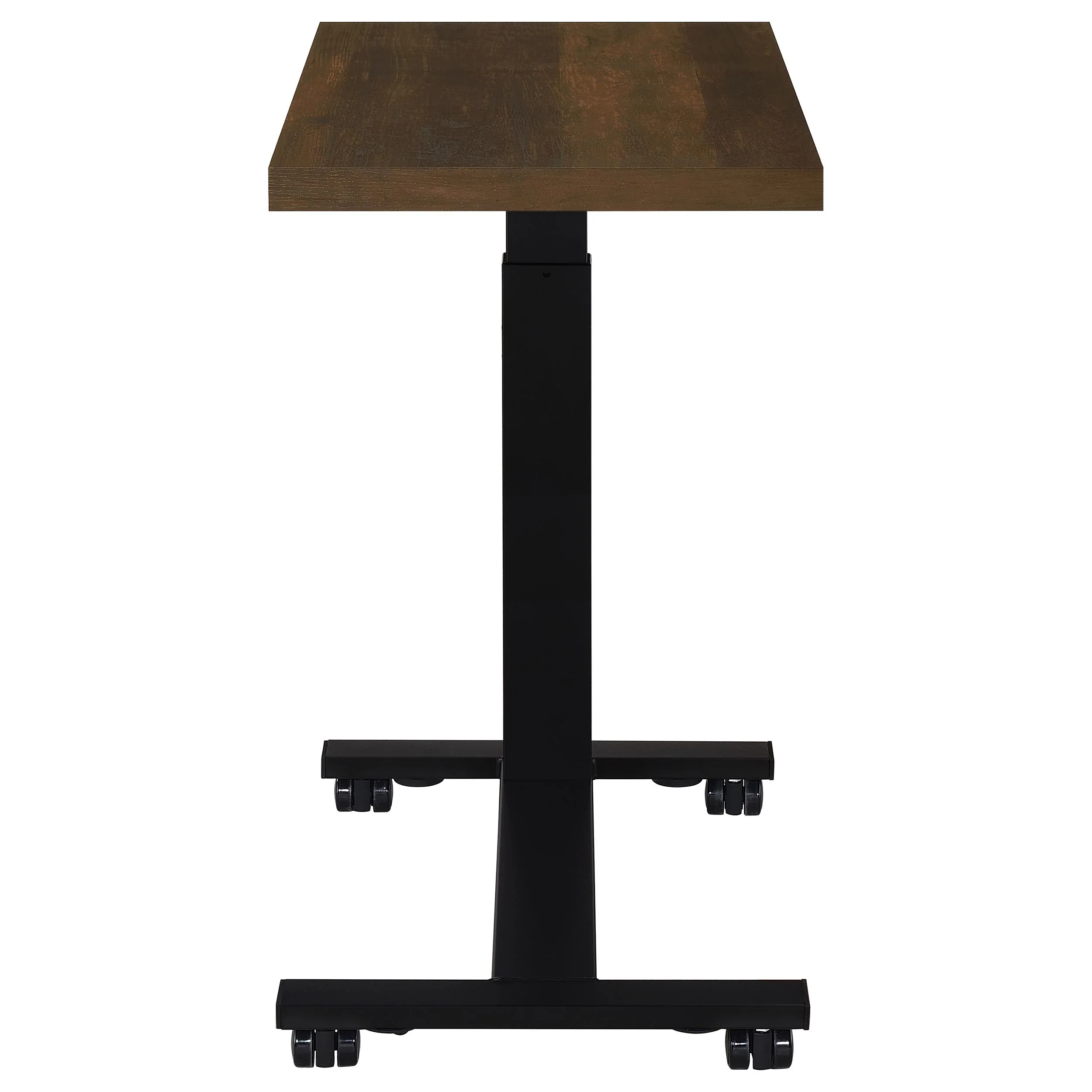 Westpark Height Adjustable Mobile C-Table, Dark Pine - Image 11