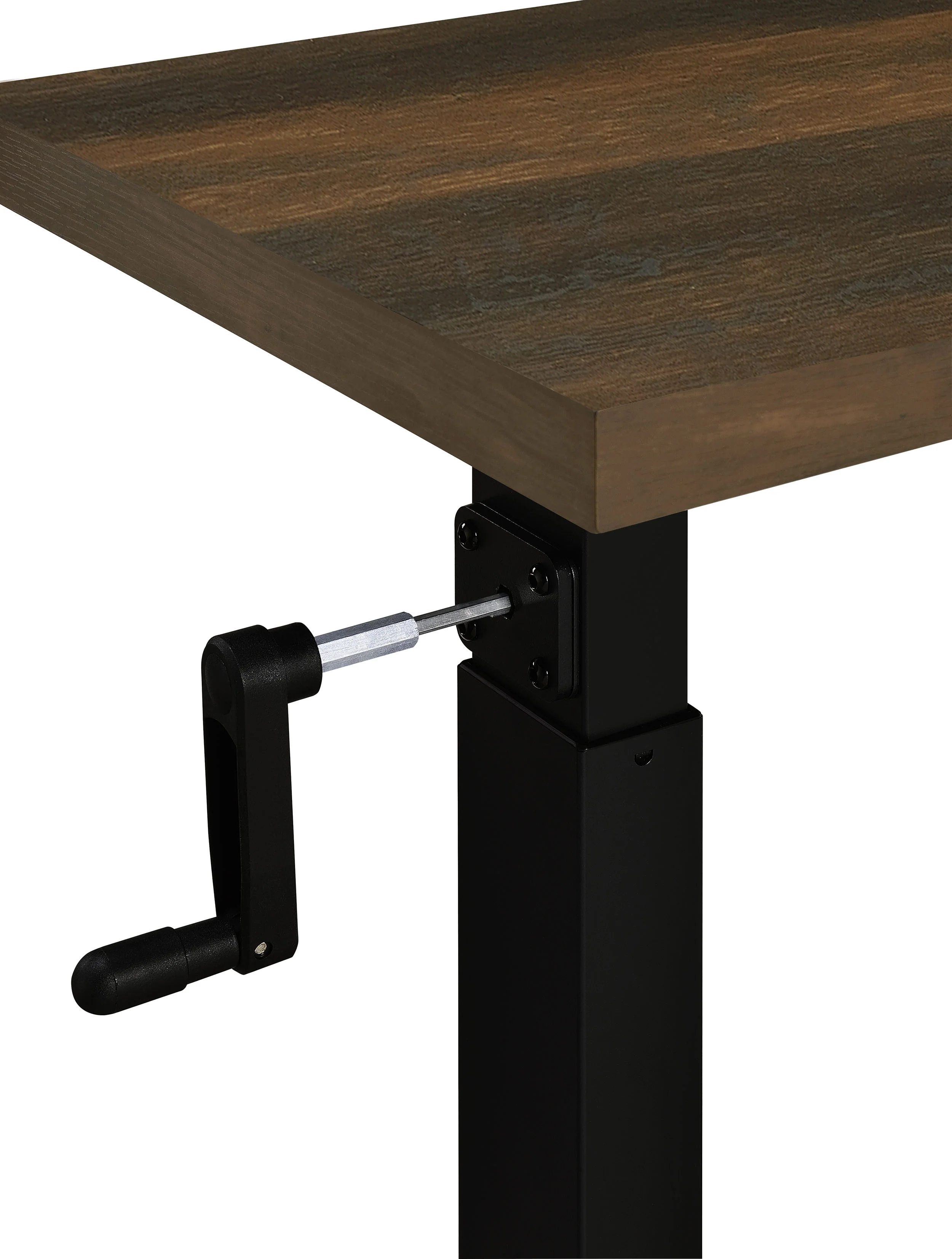 Westpark Height Adjustable Mobile C-Table, Dark Pine - Image 12