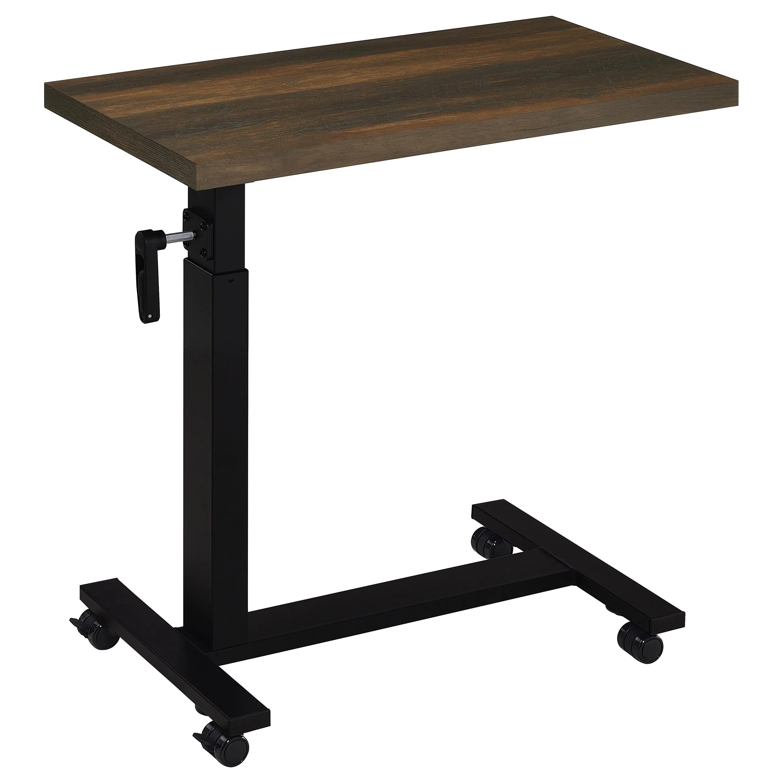 Westpark Height Adjustable Mobile C-Table, Dark Pine - Image 2