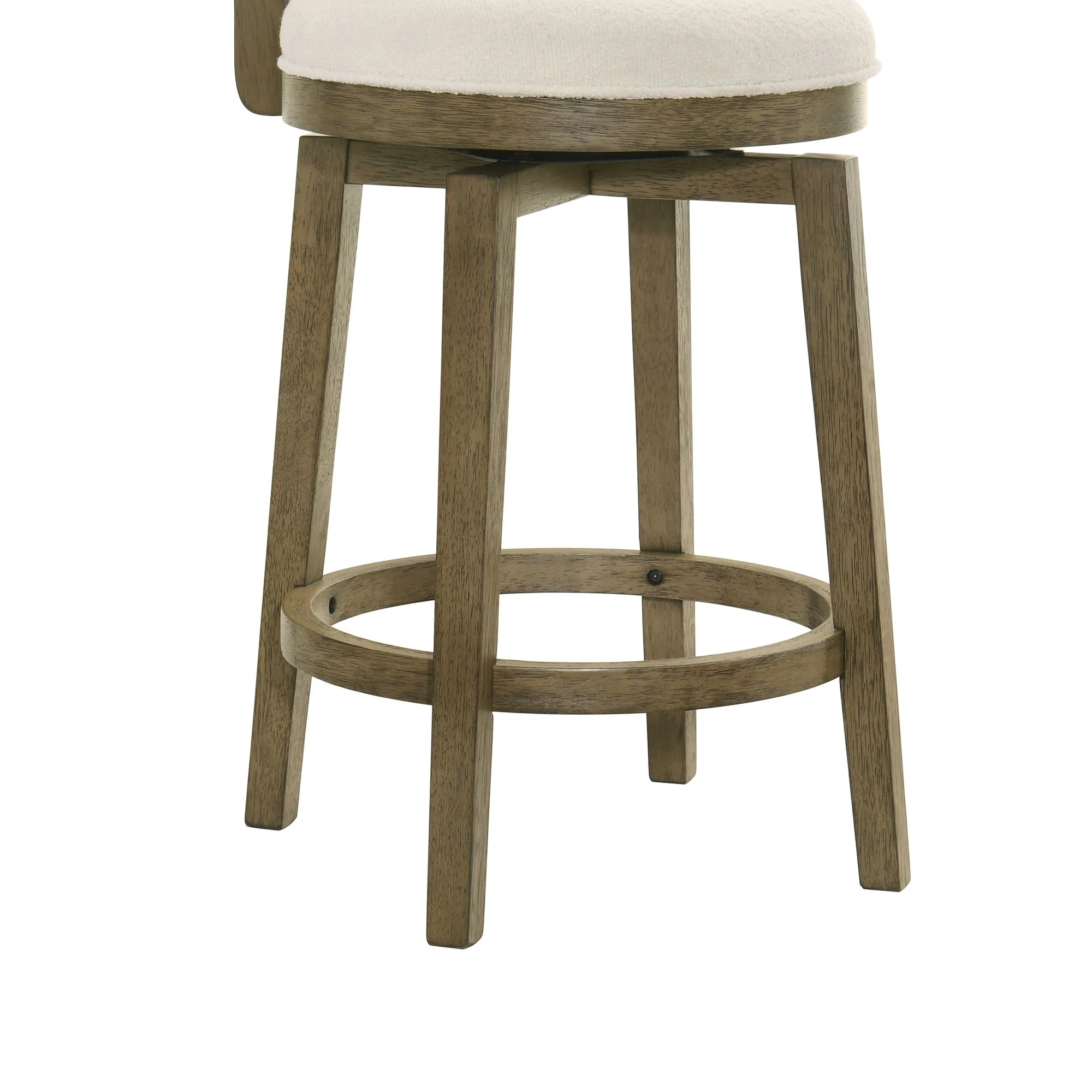 Winsley - Coastal Modern Swivel Wood Counter Height Kitchen Bar Stool - Image 12