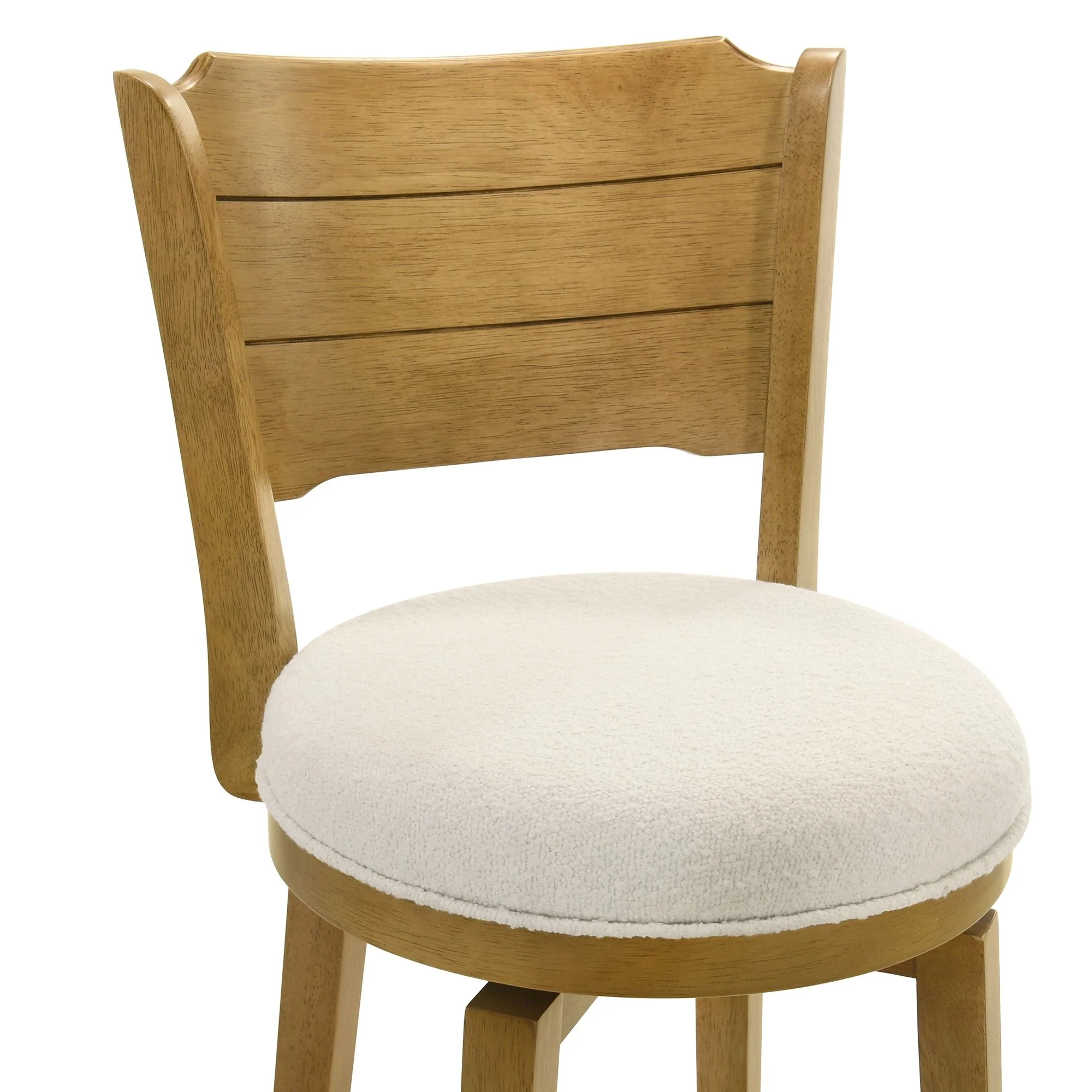 Winsley - Coastal Modern Swivel Wood Counter Height Kitchen Bar Stool - Image 15