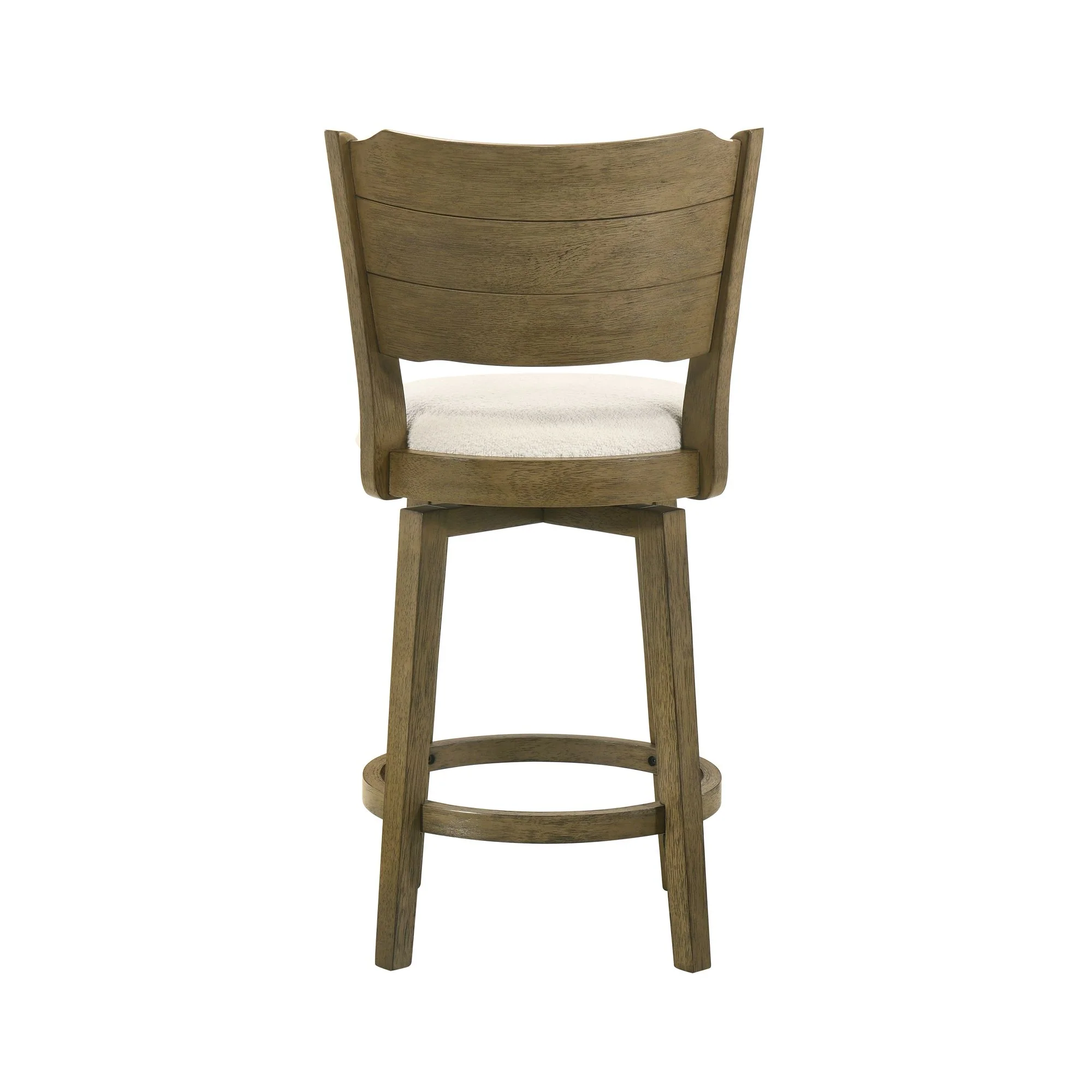 Winsley - Coastal Modern Swivel Wood Counter Height Kitchen Bar Stool - Image 21