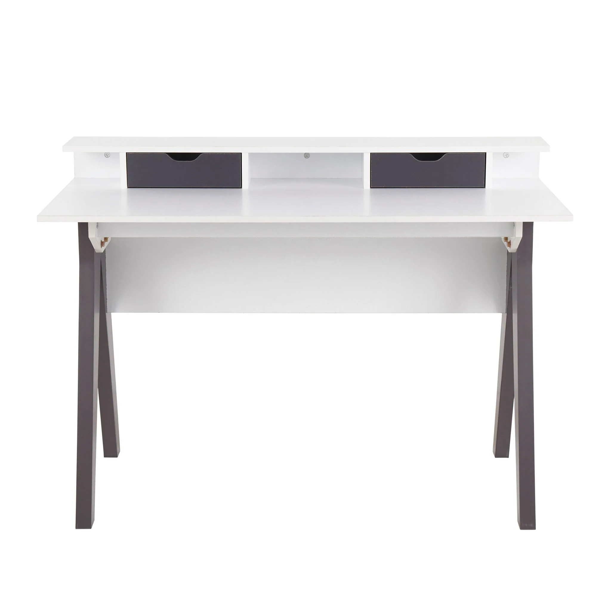 Wishbone - Contemporary Desk - Gray / White - Image 4