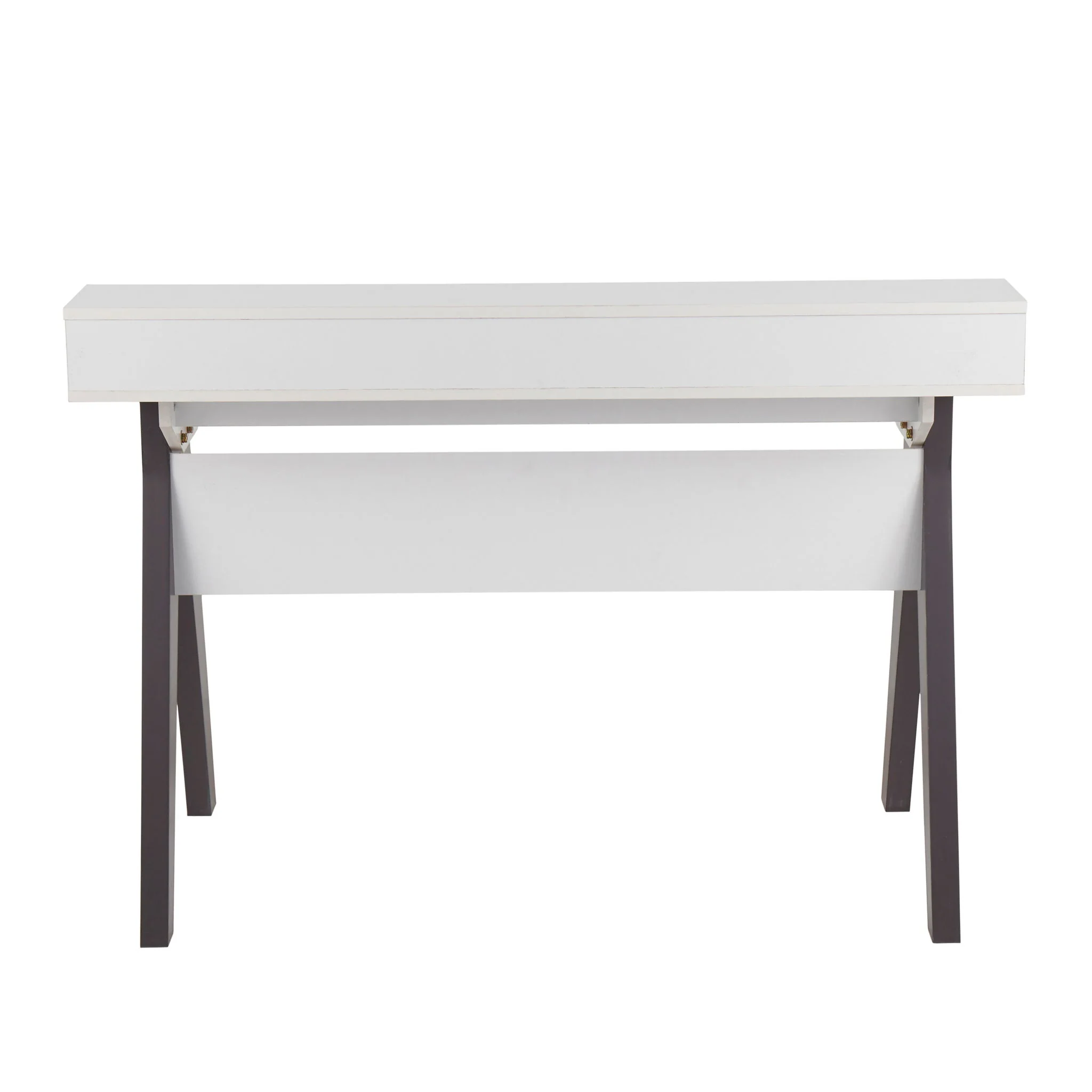 Wishbone - Contemporary Desk - Gray / White - Image 5