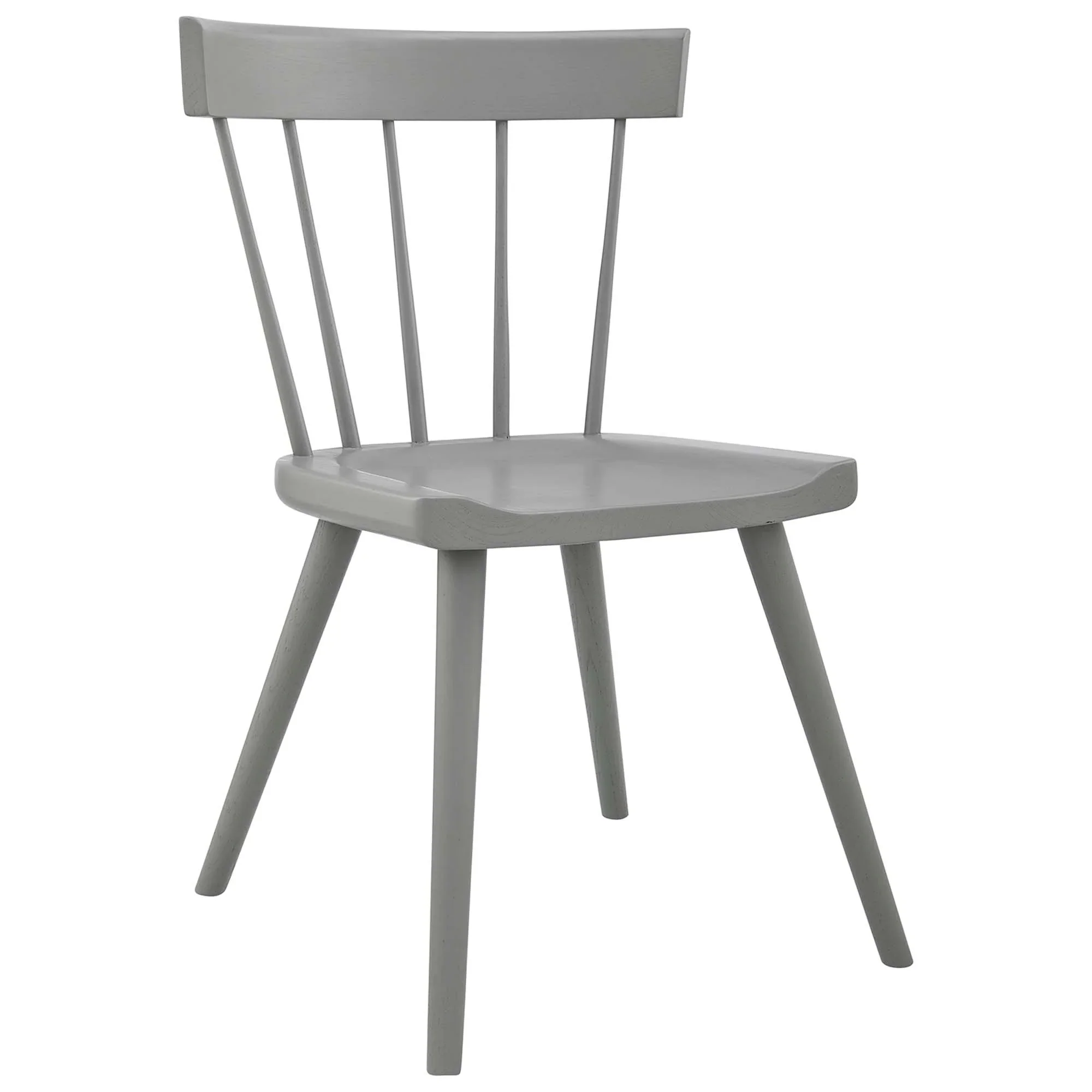 Wood Spindle Dining Side Chairs Set of 2 – Natural Wood - Image 20