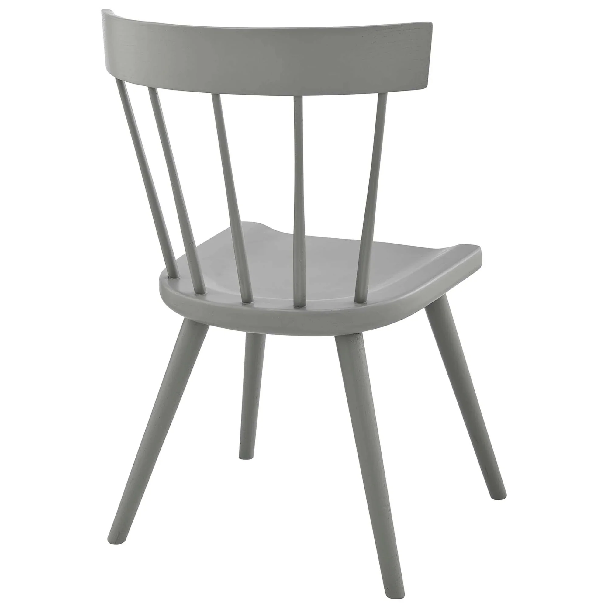 Wood Spindle Dining Side Chairs Set of 2 – Natural Wood - Image 22