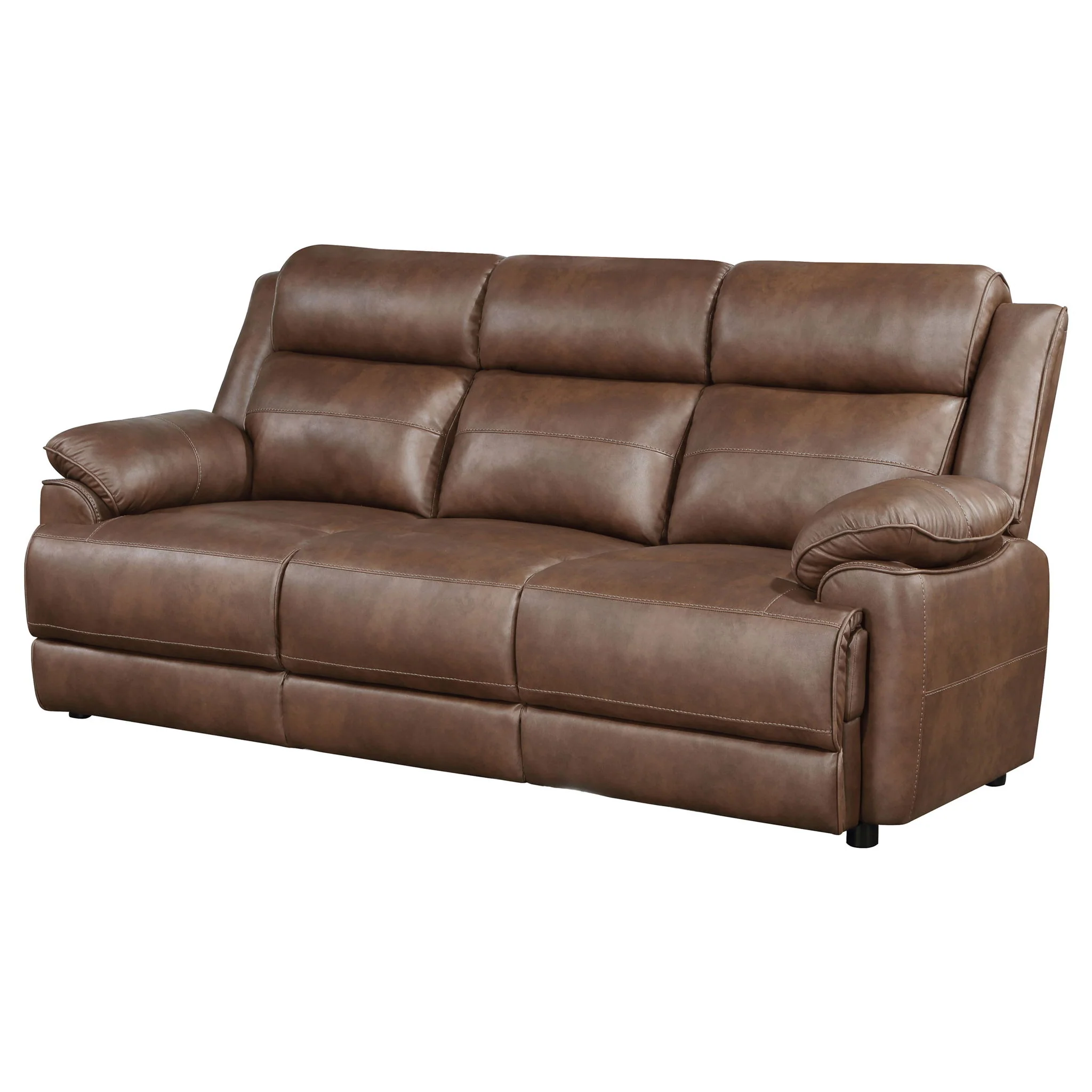 Worthington - Padded Arm Sofa - Dark Brown - Image 9