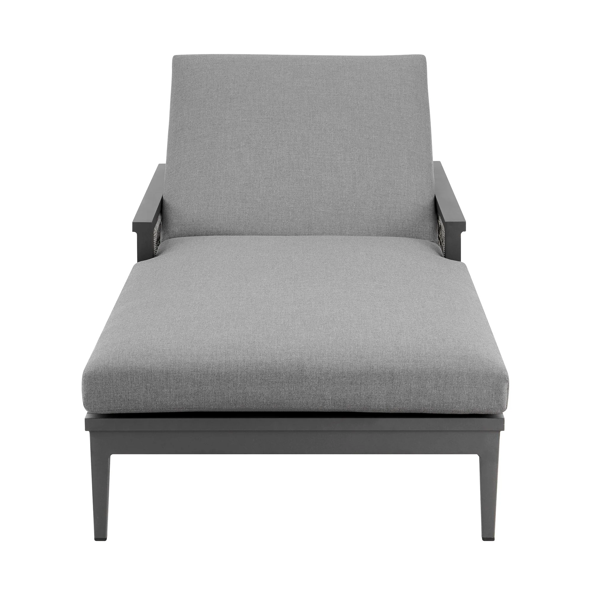 Zella - Outdoor Patio Chaise Lounge Chair - Gray / Earl Gray - Image 6