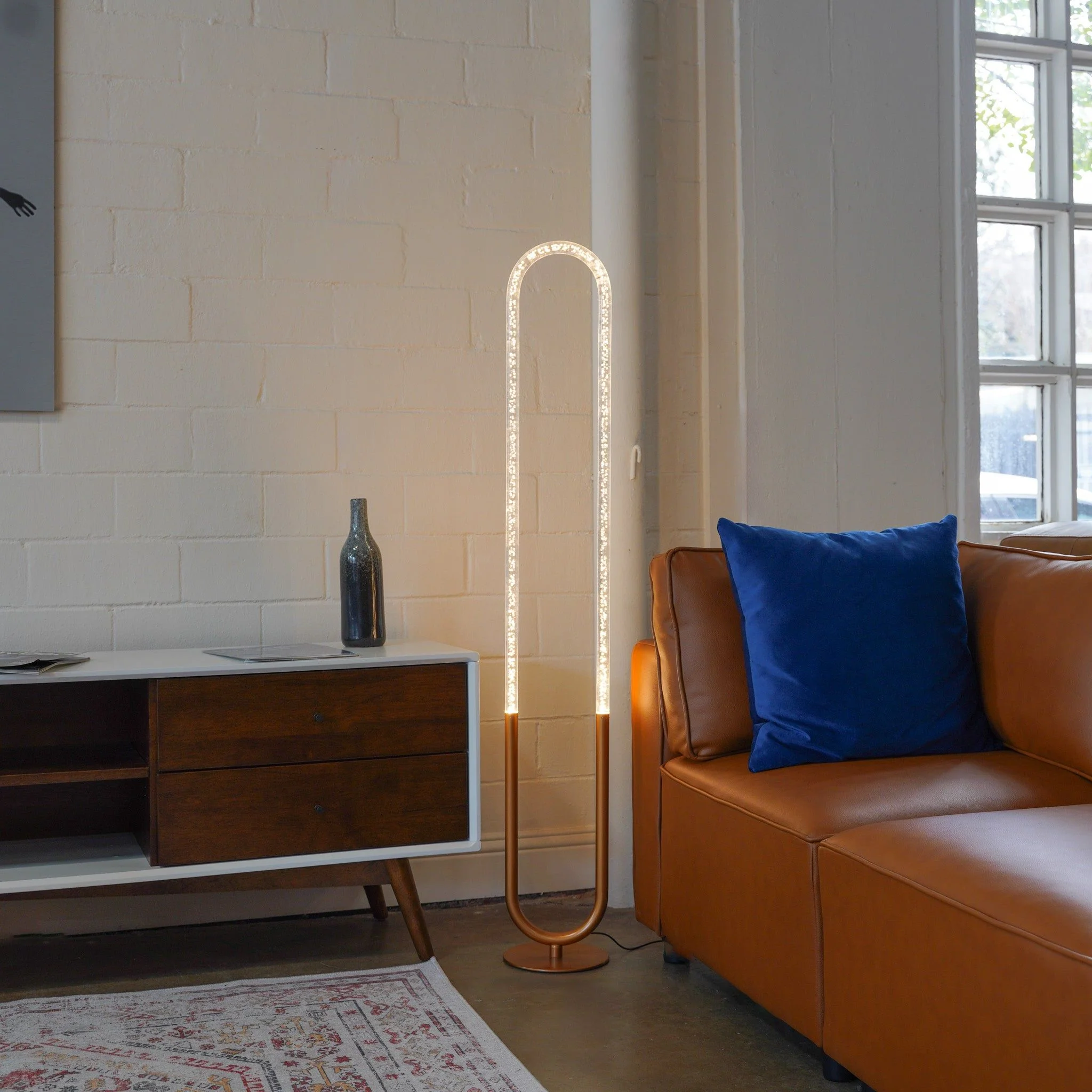 Zeon - LED Floor Lamp, 110 - 120V - Bronze - Image 2